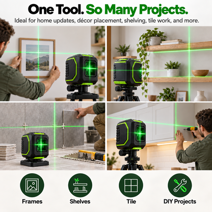 🎯LevelPro™ Self-Leveling Cross Line Laser – High-Precision Alignment Made Easy