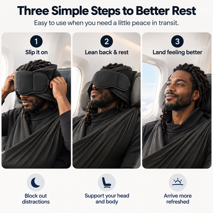 😴 SleepSling™ Travel Sleep Support – Turn Any Seat Into Sleep Mode