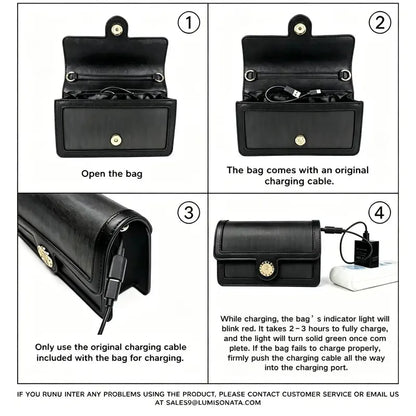 ✨ GlowVibe™ Light-Up Crossbody Bag – 7-Color LED Purse for Festivals & Nights Out
