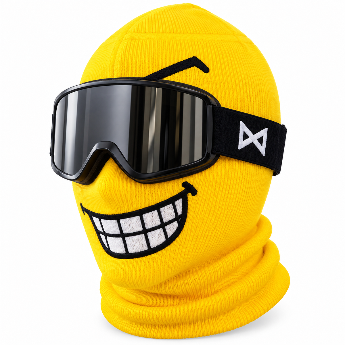 Yellow character knitted ski mask variant C