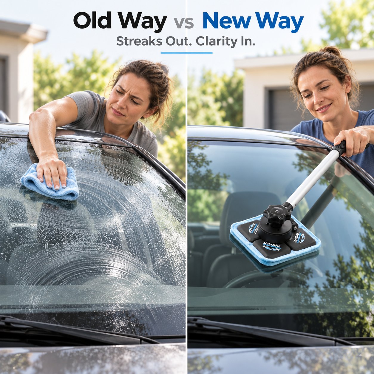 Dual Magnetic Windshield Cleaner Kit – Auto Glass Cleaning Tool