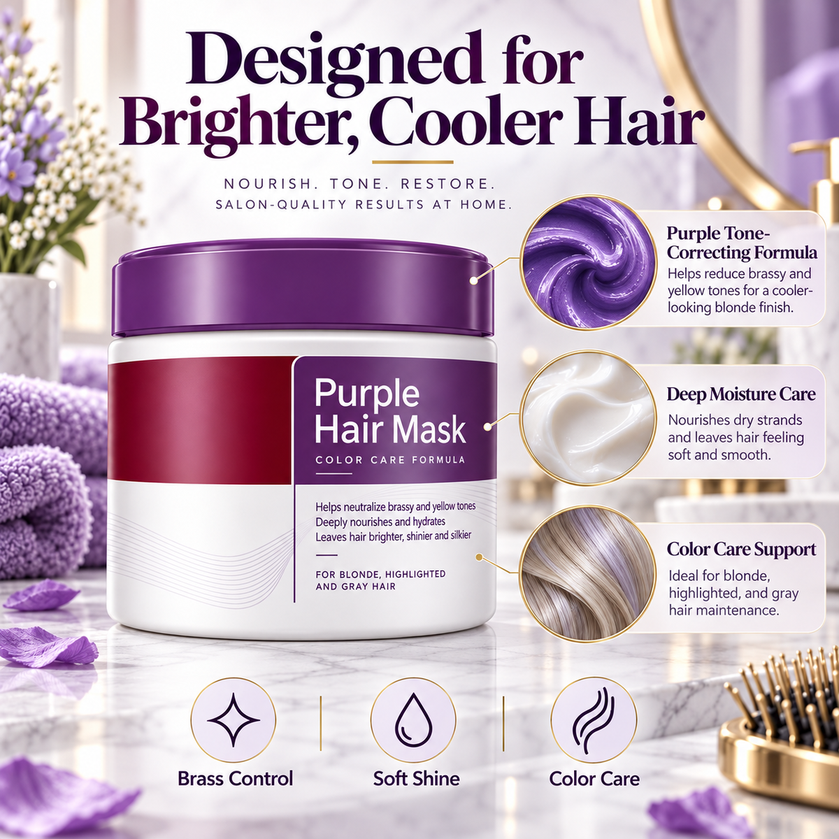 VioletGlow™ Purple Hair Mask ⭐⭐⭐⭐⭐