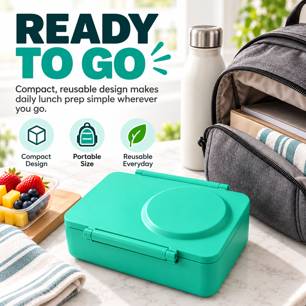 FreshMate lunch box packed for a day out