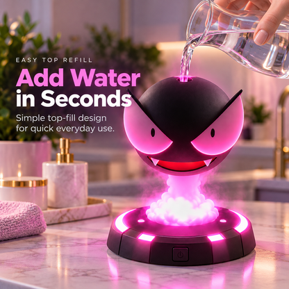 😈 GlowMist LED Aroma Diffuser – Colorful Mist Mood Lamp ✨