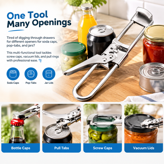 Adjustable jar and bottle opener - product image 1