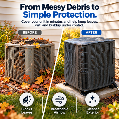 🛡️ AC ShieldPro™ Outdoor Unit Cover Protect Your AC. Keep Airflow Free.