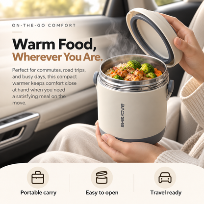 🔥 HeatMate™ Portable Food Warmer – Electric Heated Lunch Box for Hot Meals Anywhere