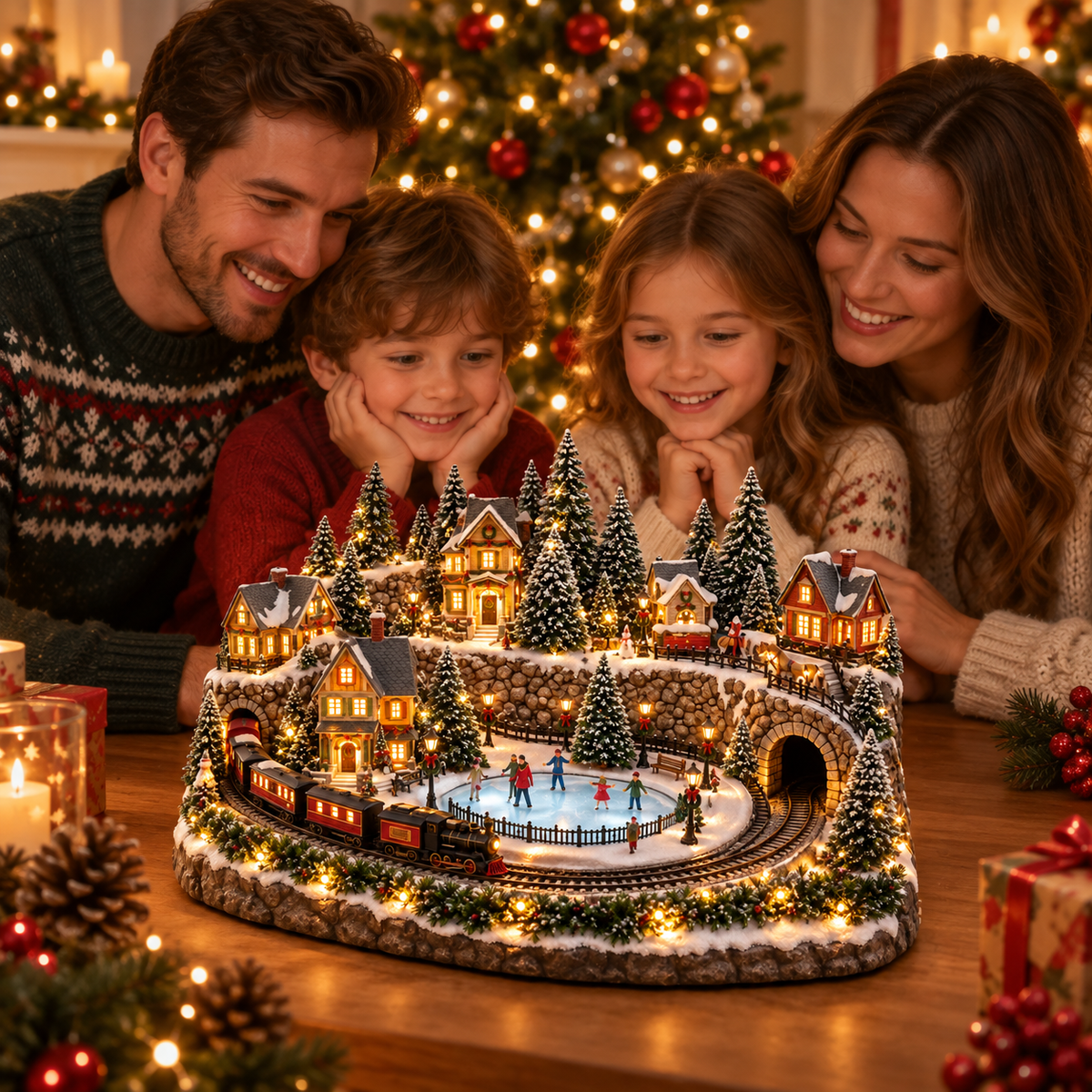 🎄 Magical Christmas Village™ – Lighted Animated Winter Wonderland Holiday Decoration