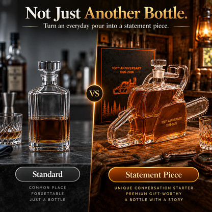 100th Anniversary Whiskey Bottle