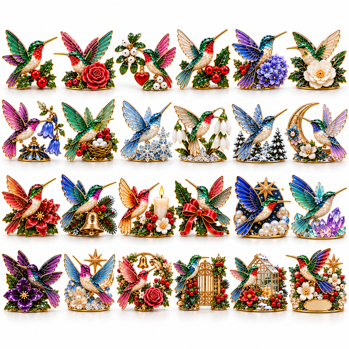 24 Days of Joy in Bloom — Hummingbird Christmas Garden Advent Calendar 2026