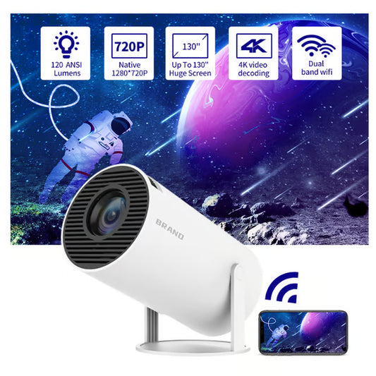 Mini Projector - 4K FHD 1080P Supported
