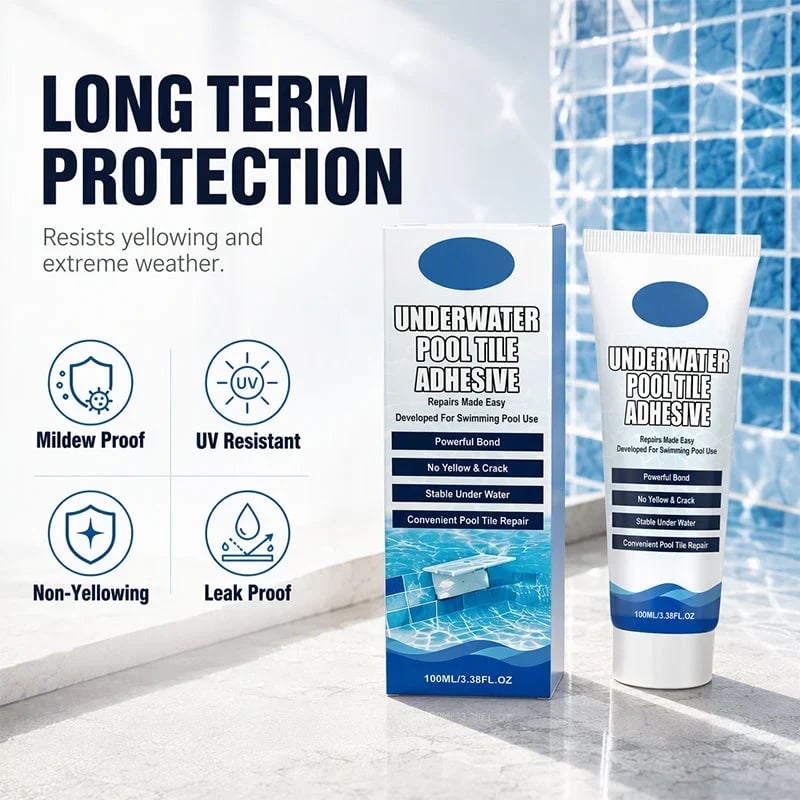 🌟✨ Underwater Pool Tile Adhesive – High Strength Waterproof Repair Glue for Pools
