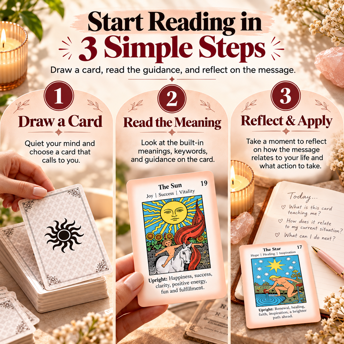 🔮 MysticPath™ Beginner Tarot Kit – Complete Learning & Divination Set🌙