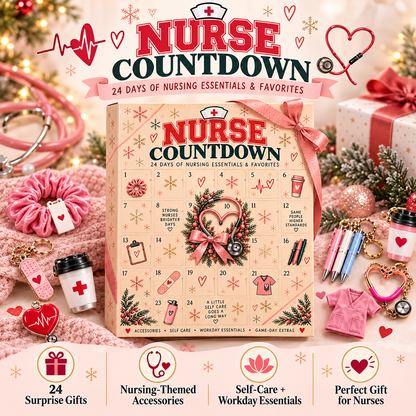 🩷 NurseJoy™ 24-Day Countdown Gift Box A Heartfelt Holiday Surprise Made For Everyday Heroes