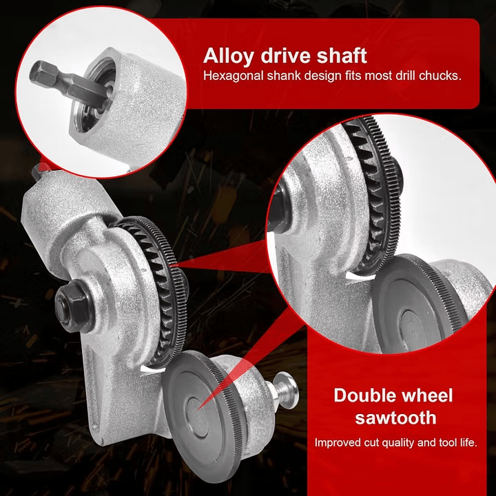 Sheet metal cutter drill attachment - product image 3