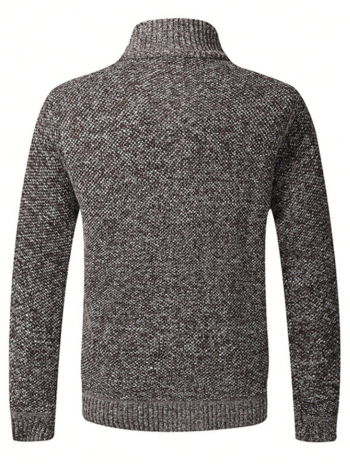 Men Zip Up Thermal Cardigan