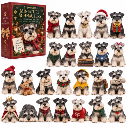 ⏳ Last day to save 49% –🔥24 Days of Schnauzer Love – A Little Bearded Friend Every Day🔥