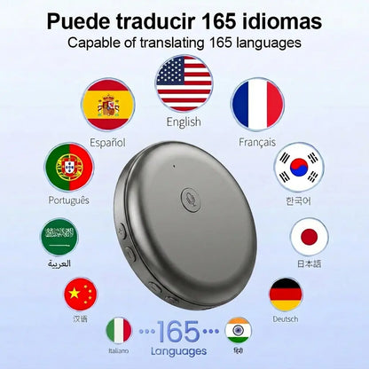 Portable Wireless AI Language Translator  - Spanish & English Practice Companion, 165-Language Support, Accent Adaptation for Restaurant Scenarios, Smart Tutor for Electronic Learning,sohochic