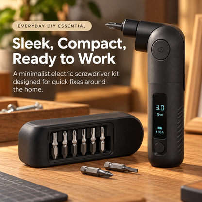 🔧 Mini Cordless Screwdriver Kit – Easy DIY Repairs ⚡
