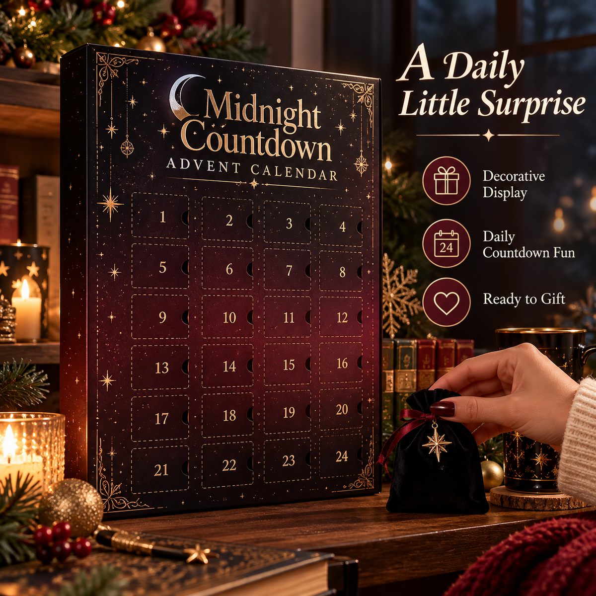 🖤🌙 Midnight Countdown – 24 Days of Gothic Surprises | Christmas Advent Calendar 🎁