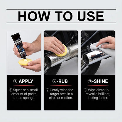 Motorcycle chrome metal polishing paste — product photo 8