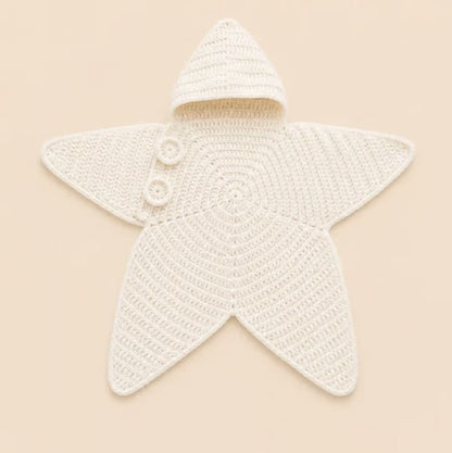 Star Knitted Baby Sleep Bag, Soft Warm Swaddle Blanket for Newborns, Cute Star Shape Sleeping Sack for Infants