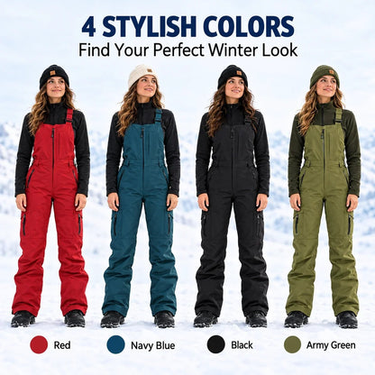 ❄️ Women's Waterproof Insulated Ski Bib Overalls — Warm & Lightweight 🎿
