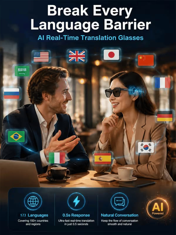 AI translation smart glasses - product image 10