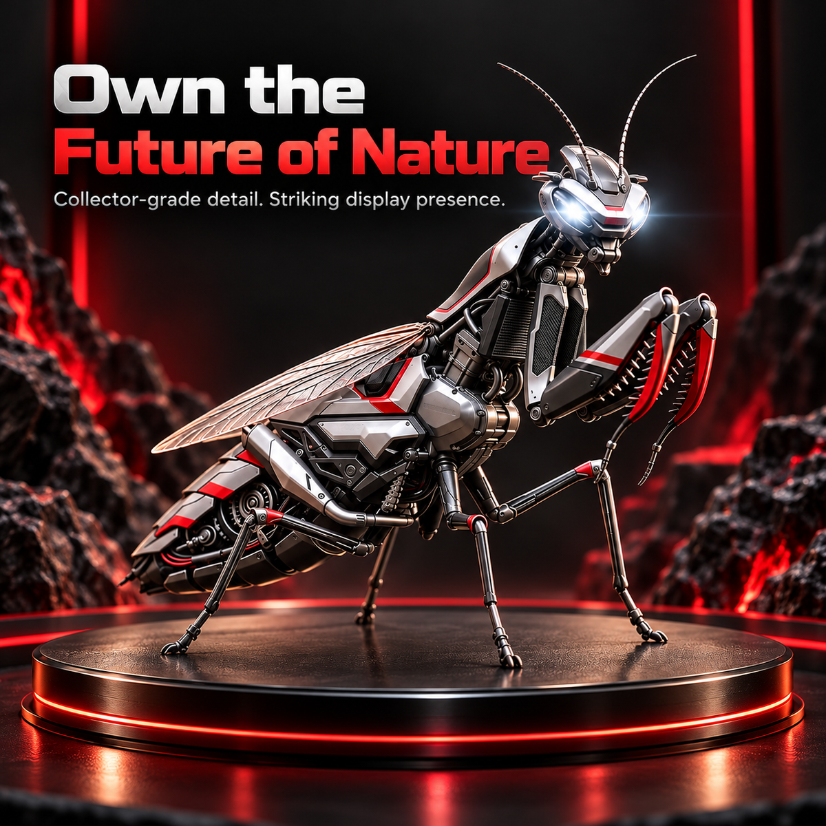 🤖 Mechanical Mantis Robot Figure – Futuristic Collectible ⚡
