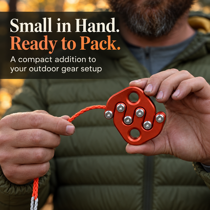 🧗 RopeMaster™ Compact Climbing Pulley ⚙️