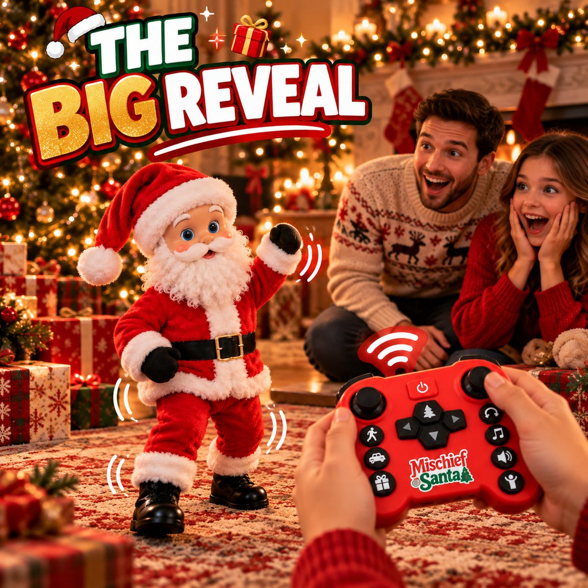 🎅 CHRISTMAS SPECIAL: Remote-Controlled Santa Claus – Moving Arms, Festive Surprises & Family Holiday Fun! 🎁