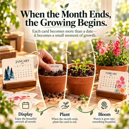 🌱🌸 Bloom365™ – Plantable Seed Calendar 🌿✨