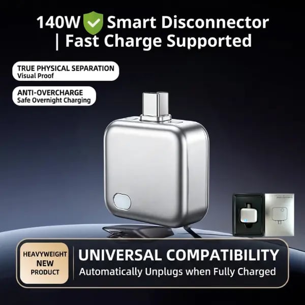 ✨PowerSentry 140W Smart Auto‑Stop Adapter