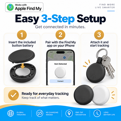 📡 TrackSnap™ Smart Item Finder – Small Tracker, Big Peace of Mind