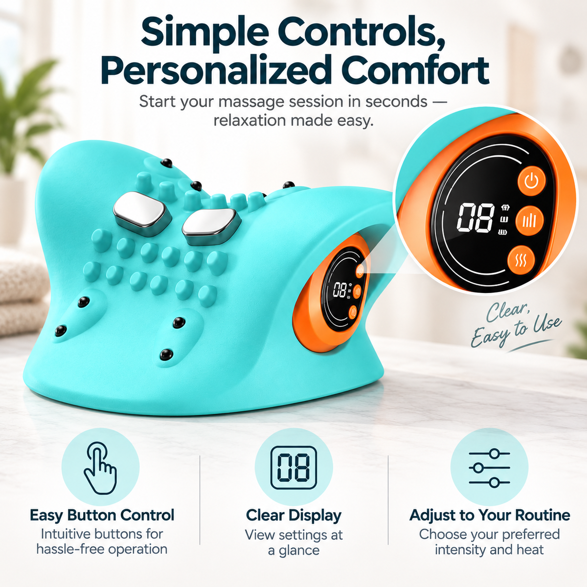 NeckEase Pro™ Smart Neck Massager ⭐⭐⭐⭐⭐