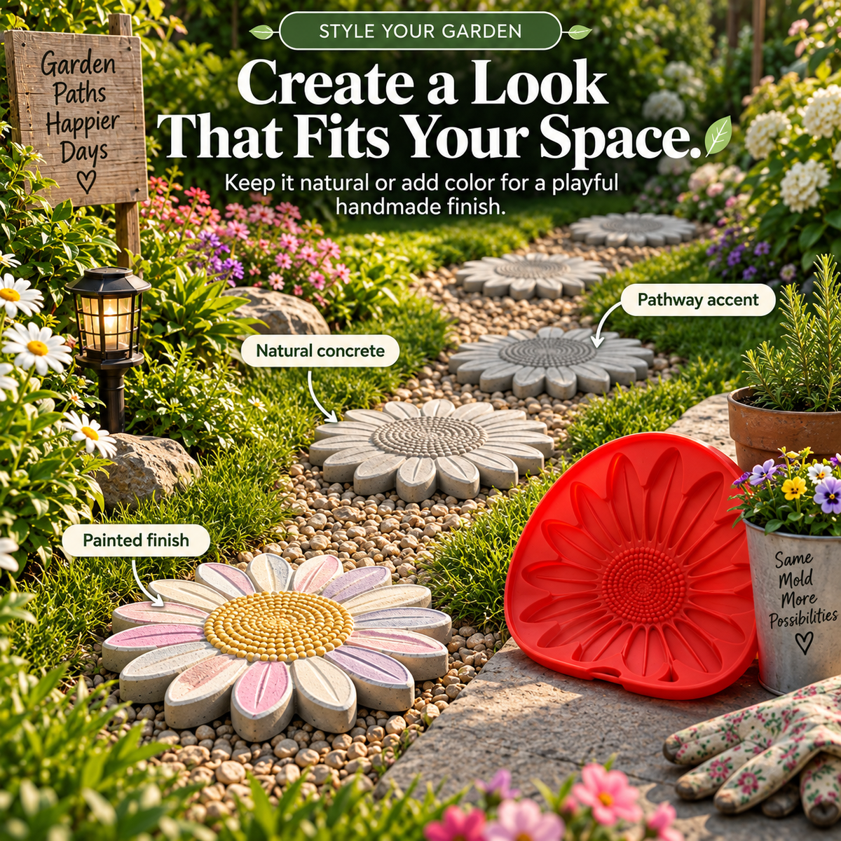 Garden Stepping Stone Mold