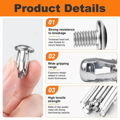 🔩 GripLock™ Petal Rivet Nut Set – Heavy-Duty Expansion Locking Nuts for Fast & Secure Repairs