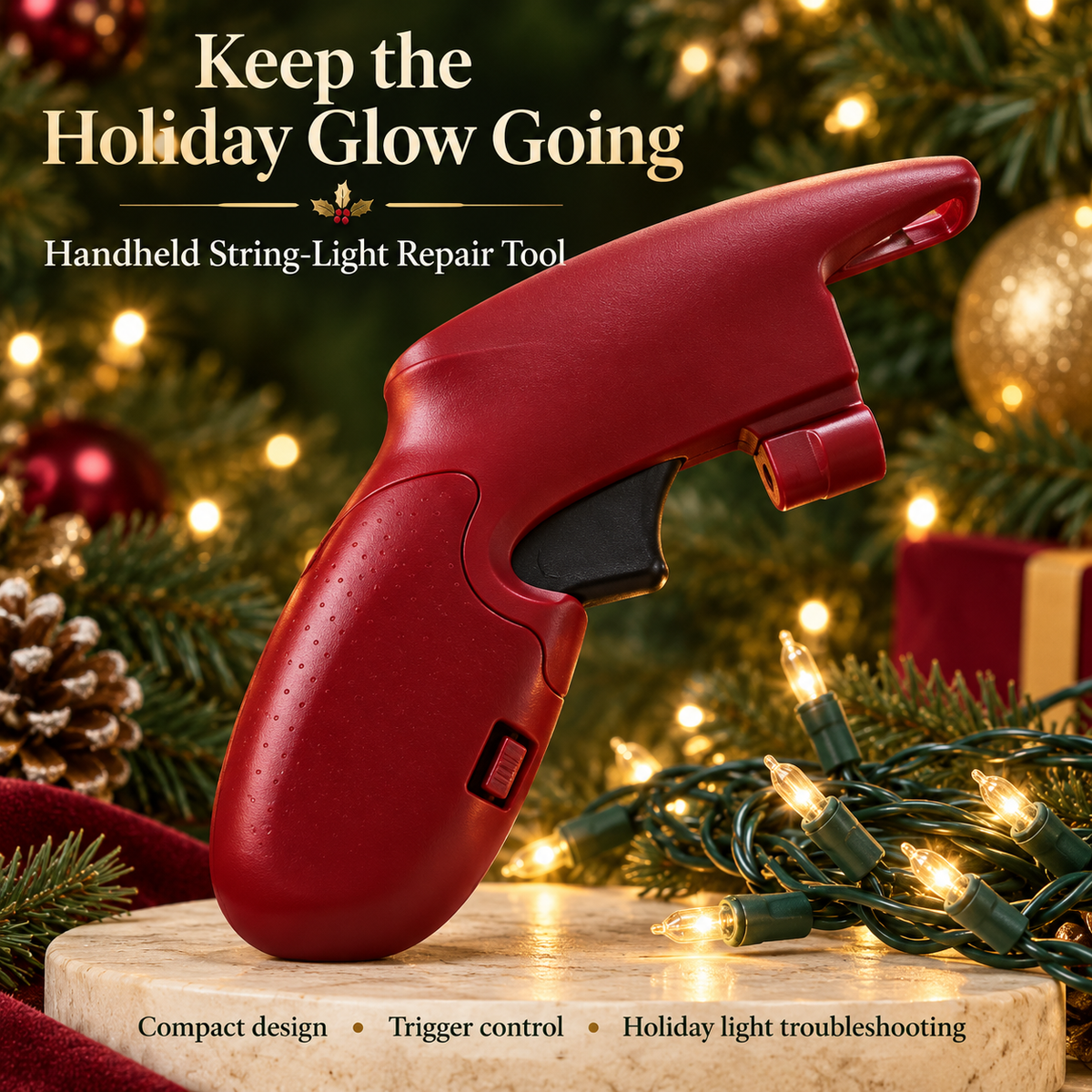 🎄 GlowFix™ Christmas Light Repair Tool | Find the Fault, Bring Back the Glow ✨