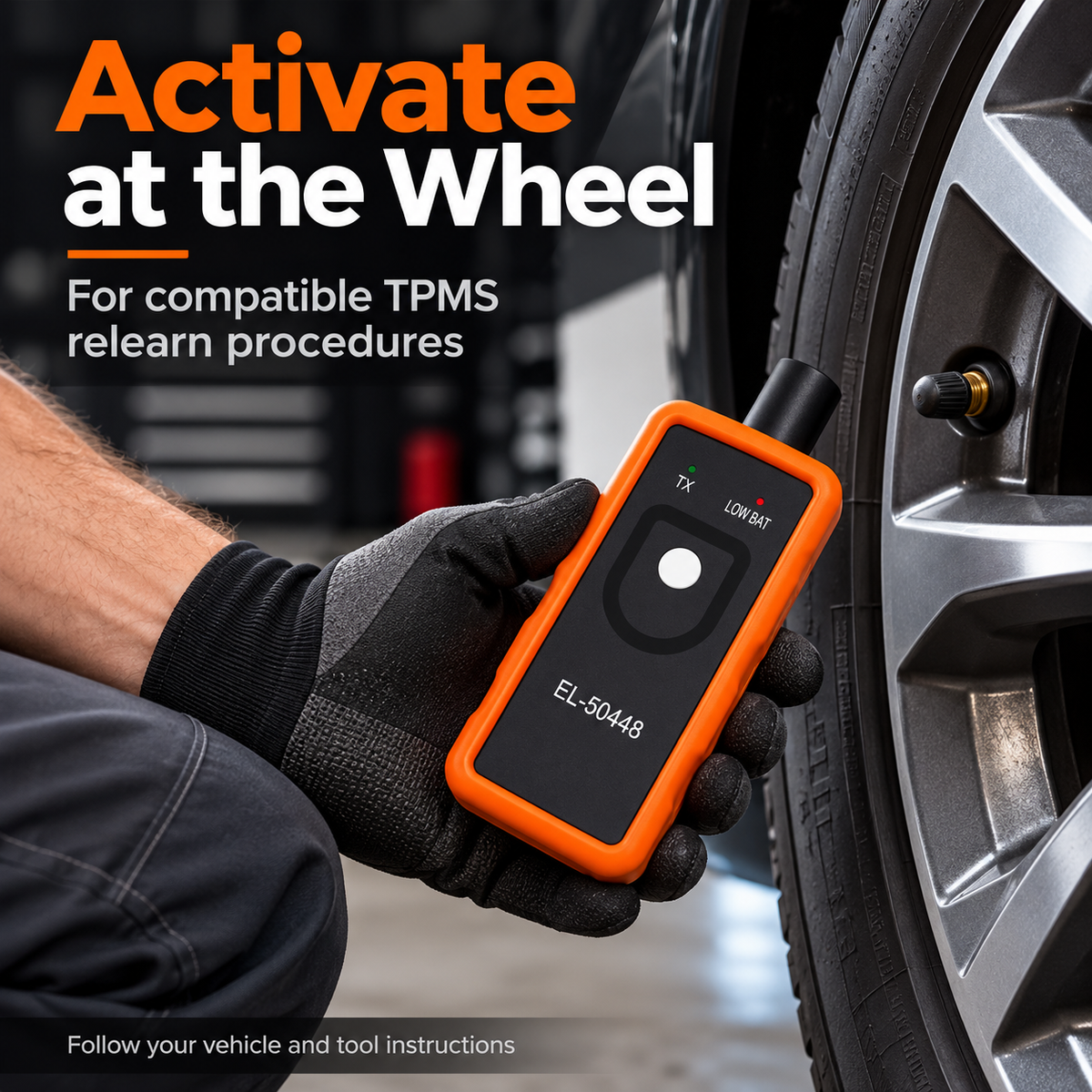 🚗 TPMS Relearn Pro™ – Tire Sensor Activation Tool ⚡