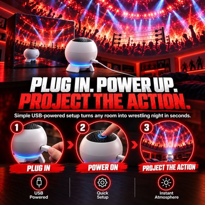 🔥 RingBeam™ Mini Wrestling Arena Projector – Bring The Ultimate Fight Night Atmosphere Home