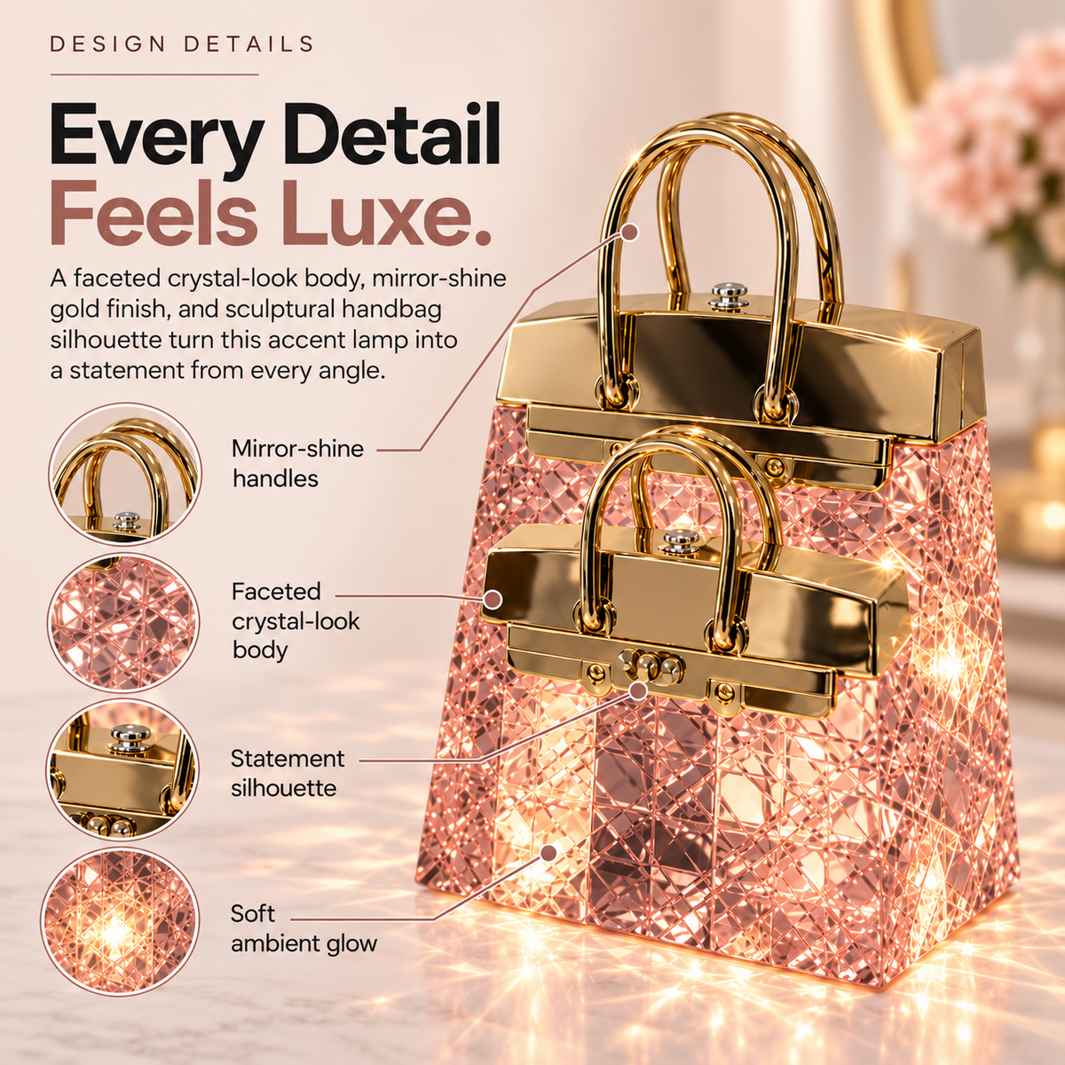 The Crystal Chic Handbag Lamp ⭐⭐⭐⭐⭐