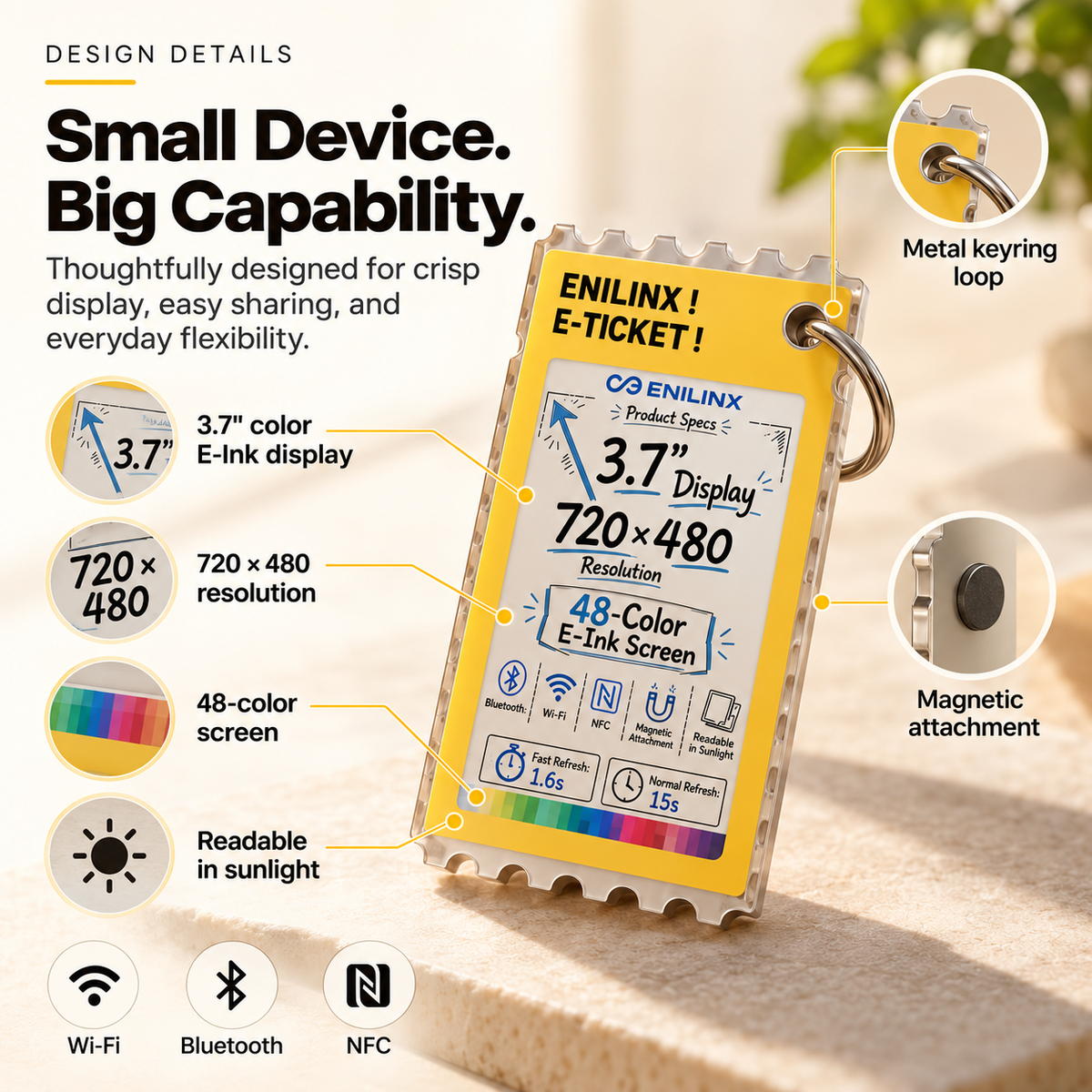 🖼️PixelShow™ Customizable E-Paper Display – Create, Customize & Stand Out