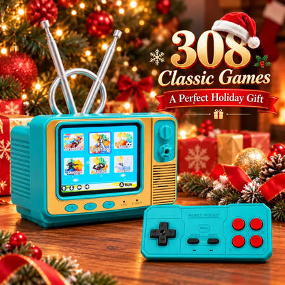 🎮RetroPlay™ GV300 Mini Retro Game Console – 308 Games, 2.8" IPS & Wireless Controller