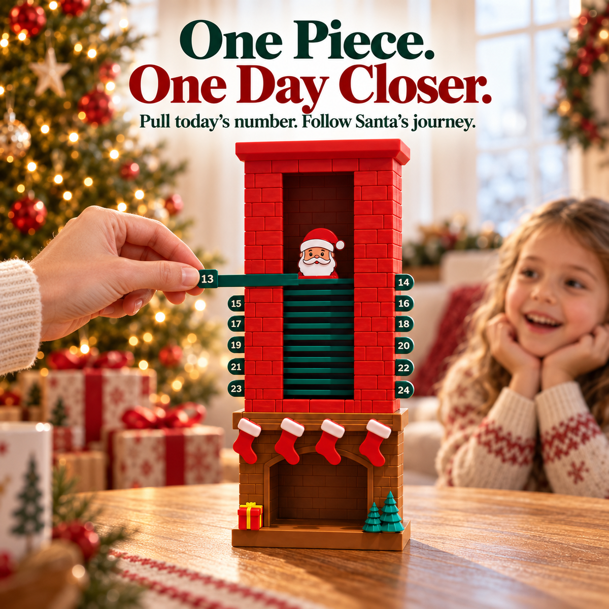 🎅 Santa Down the Chimney Advent Calendar – 24-Day Interactive Christmas Countdown