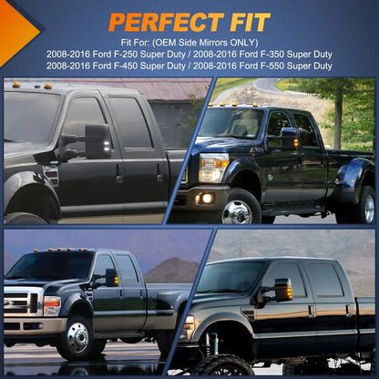 ✨ Give Your Super Duty a Sharper Look with Switchback Mirror Lights