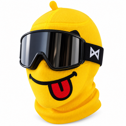 🍔 Burger Monster Knit Ski Mask – Funny Food Balaclava