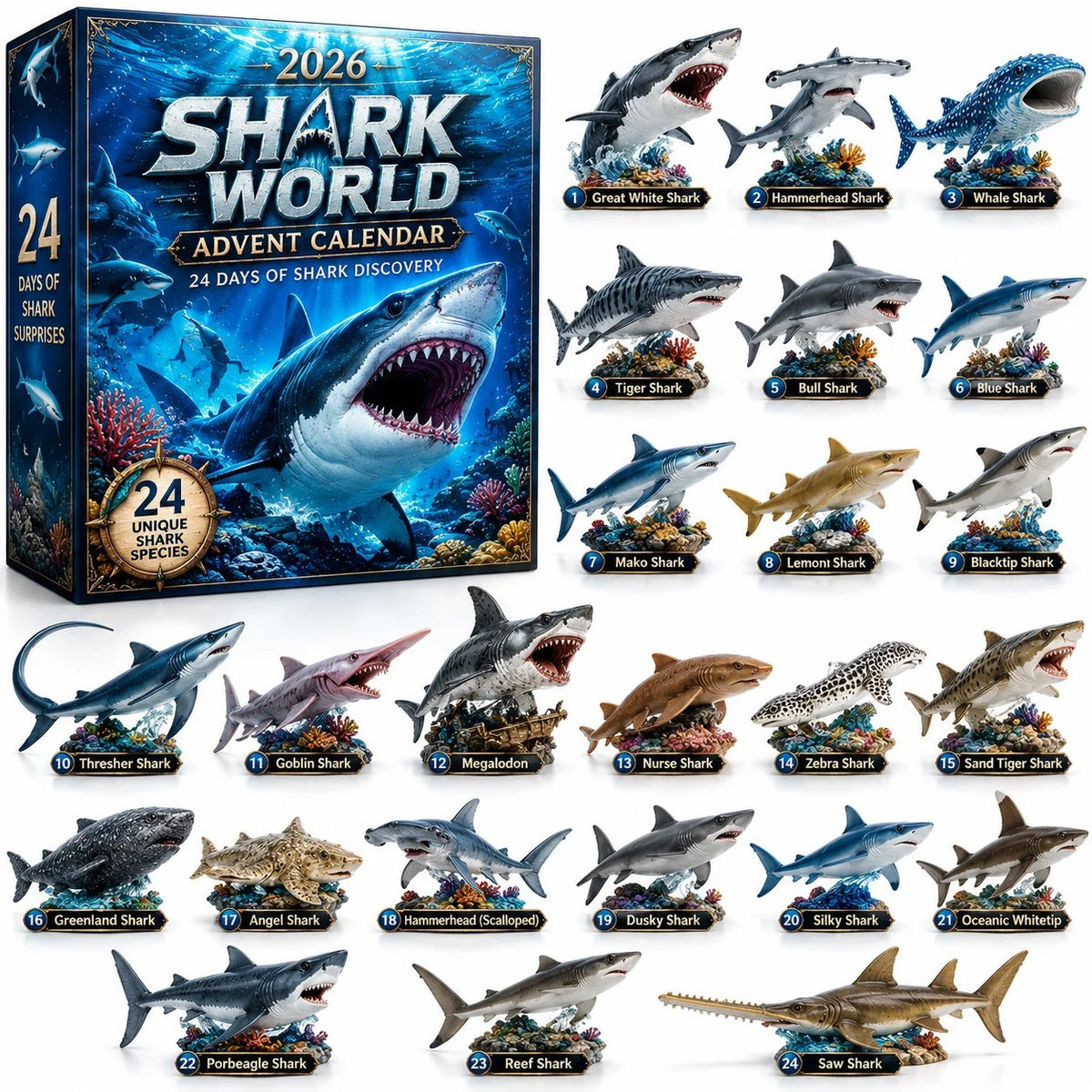 🦈2D 2026 Shark World Advent Calendar