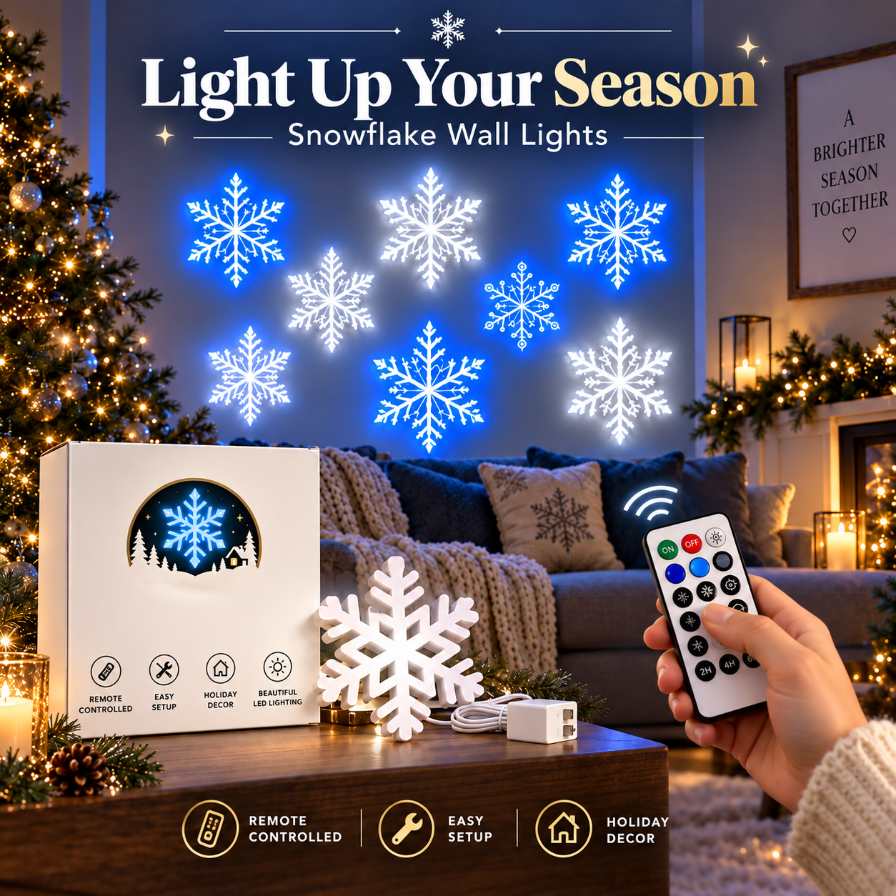 ❄️LEDSnowflake Wall Set