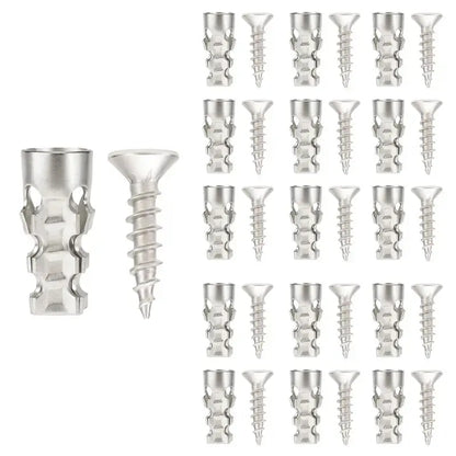 🔧🚪6x14mm Door Hinge Repair Screws & Wall Anchors Pack(60pcs)