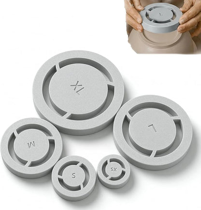 Clay Foot-Ring Trimming Kit 🏺 – 5-Piece Pottery Shaping Tool Set